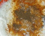 A picture of step 3 of Paneer Tikka pizza.