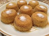 كنافة بالقشطه بقوالب الكب كيك