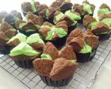 Foto langkah ke 5 dari resep 92. Bolu Kukus Mekar Pandan Coklat Metode All in One.