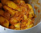A picture of step 6 of Bharta style baigan aloo.