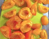 Une image de l'étape 1 de Tian de pêches et abricots au miel.