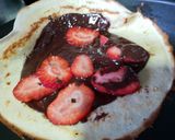 Foto del paso 3 de la receta: Crepes de chocolate y fresones