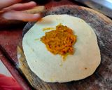 A picture of step 2 of Radish spicy puri.