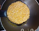 A picture of step 1 of Sun dried Moong Badi with Amaranthus Greens.