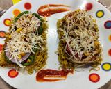 A picture of step 8 of Open Grilled Paneer and Cheesy Corn Maggi Sandwich.
