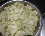 A picture of step 1 of Pata gobhi.