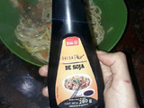 Salteado de verduras con fideos y salsa de soja