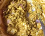 A picture of step 2 of Paneer tikka roll.