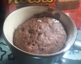 صورة لخطوة 6 من وصفة كيك الميكروويف بال Reese’s🧡🤎