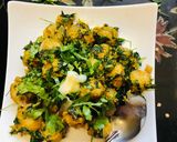 A picture of step 5 of Jowar dumpling with Veg Methi.
