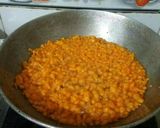 A picture of step 6 of Tri colour motichur laddu.