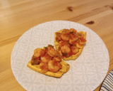 Foto del paso 5 de la receta: Patacones en Airfryer con gambas y aguacate