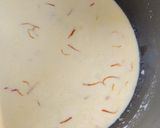 A picture of step 2 of Saffron rice kheer.