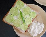 A picture of step 2 of Cucumber Sandwich 🥪/ Creamy Cool Cucumber Sandwich.