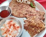 प्याज के पराठे (pyaz ke parathe reicpe in Hindi) रेसिपी चरण 5 फोटो