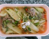 Hình bước làm 4 của món Thứ 3 - Thực đơn giảm cân low carbCanh chua bạc hà nấu xương bò