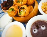 A picture of step 3 of Pani puri.