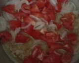 A picture of step 2 of Achari Bhindi 🌿🏵🌿.