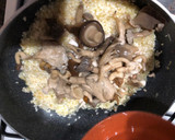 Foto del paso 2 de la receta: Risotto de setas con lomo de dos colores