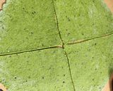 A picture of step 7 of Palak Aata Namkin.