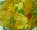 A picture of step 1 of NepalI style potato fry.