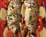 Foto del paso 3 de la receta Besugo al horno, a la lima y hierbas ibéricas