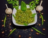 A picture of step 6 of Green Chilli Thecha.