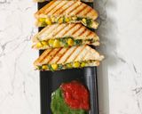 A picture of step 7 of Spinach Corn grilled Sandwich with Arrowroot flour and White Butter.
