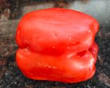 A picture of step 1 of Capsicum Pakoda.