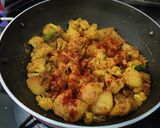A picture of step 3 of Lunch box (Jeera rice,ajwain paratha, pili dal, gobhi aloo sabzi.