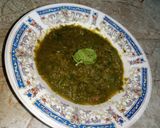 A picture of step 4 of Hari Chutney.