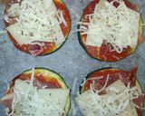 A picture of step 8 of Zucchini Mini Pizzas with Ham and Manchego Cheese 🌱🍕.