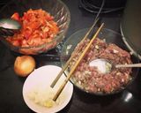 A picture of step 1 of Spaghetti with Ground Beef.