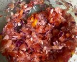 A picture of step 2 of Restaurant Style Papad Masala Cones.