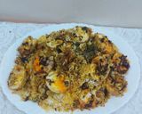 A picture of step 5 of Chicken egg biryani.