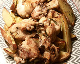 Foto del paso 13 de la receta: Pollo al ajillo y romero al horno con patatas asadas