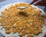 A picture of step 4 of Buffalo Chicken Stromboli.