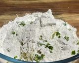 A picture of step 1 of Kuttu ki aloo puri (buckwheat).