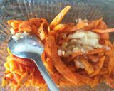 A picture of step 2 of Carrots Achar#4 week contest.