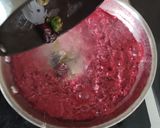 A picture of step 6 of Beetroot pachadi.