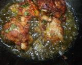 A picture of step 2 of Thai chicken meatballs curry.