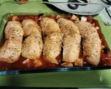 Foto del paso 6 de la receta: Salmón con base de pisto y bechamel gratinado