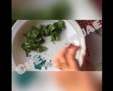 A picture of step 2 of Greek Salad. (Feta Salad).