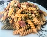 Foto del paso 7 de la receta Espirales con nata, tomate y salchichas