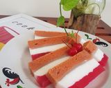 Foto langkah ke 5 dari resep Cake puding busa merah putih.