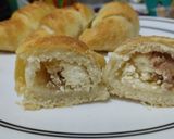 Foto del paso 12 de la receta: Panes🥖🥯😝 rellenos de jamón🥓, queso🧀 y dulce de piña🥐🍍