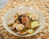【老菜脯絲瓜蛤蜊排骨湯】小暑節氣燉湯，養顏美容又溫補的食譜步驟5照片