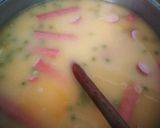 Egyszerű borsófőzelék virslivel recept fázis 4 fotója