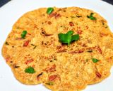 A picture of step 5 of Akki roti.