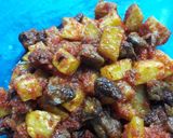 Foto langkah ke 6 dari resep Balado Hati Ayam + kentang.